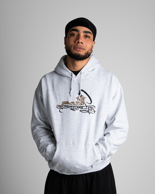Starhoodie Grau